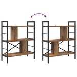 vidaXL Étagère Bois Ancien 75 x 30 x 91 cm Bois d'ingénierie