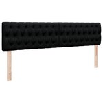 VidaXL Cadre de lit ottoman avec matelas noir 200x200 cm tissu
