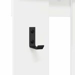 vidaXL Porte-manteau mural Blanc 100 x 10 x 100 cm Bois d'ingénierie