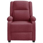 vidaXL Fauteuil inclinable Rouge bordeaux Tissu