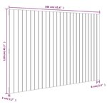 vidaXL Tête de lit murale Blanc 166x3x110 cm Bois massif de pin