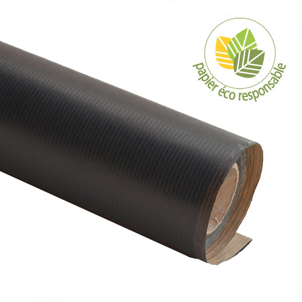 Papier Cadeau Kraft Noir 25 mètres
