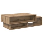 vidaXL Table basse Chêne artisanal 105 x 50 x 32 5 cm