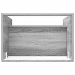 vidaXL Armoire sous évier de salle de bain Sonoma gris