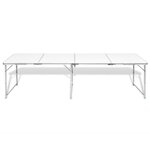 Table pliante de camping en aluminium avec hauteur ajustable