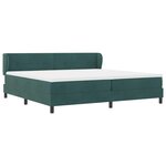 vidaXL Lit à ressorts avec matelas gris foncé 80x200 cm en velours