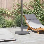 vidaXL Socles de parasol d'extérieur Bois foncé 48 x 48 x 32 cm