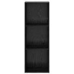 vidaXL Bibliothèque Chêne noir 40 x 30 x 114 cm Bois d'ingénierie