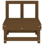 vidaXL Canapés centraux de jardin 2 Pièces marron miel bois de pin solide