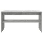 vidaXL Meuble TV Gris béton 80 x 35 x 40 cm Bois d'ingénierie