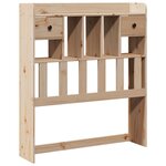 vidaXL Lit bibliothèque sans matelas 100x200 cm bois massif de pin