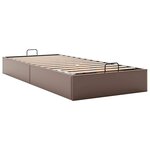 vidaXL Cadre de lit ottoman sans matelas marron 90x190 cm similicuir