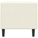 vidaXL Fauteuil Chesterfield crème velours