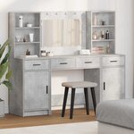 vidaXL Ensemble de Coiffeuse 3 Pièces Gris béton 78.5 x 41 x 135 cm