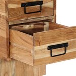 vidaXL Table de chevet 60x32x80 cm bois d'acacia solide