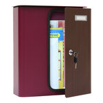 Profirst ziefen boîte aux lettres rouge baie aspect bois