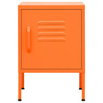 Vidaxl tables de chevet 2 pièces orange 35x35x51 cm acier