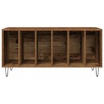 Armoire à disques vidaXL en chêne artisan de 100x38x48 cm en bois d'ingénierie
