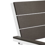 Tectake Banc de jardin Line - gris clair/blanc