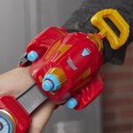 Marvel avengers – gant répulseur iron man lance-fléchettes nerf power moves - accessoire de déguisement