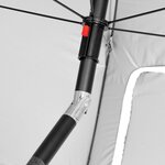 Sport-brella auvent d'ombrage incliné ultra bleu 243 cm