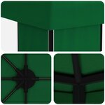 vidaXL Abri de jardin 6 x 3 m Vert Polyester et Acier 190 gsm