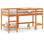vidaXL Lit mezzanine d'enfants sans matelas avec échelle 90x200 cm
