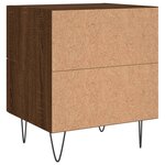 vidaXL Tables de chevet 2 Pièces chêne marron 40x35x47 5 cm