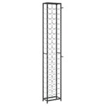 vidaXL Casier à bouteilles de 57 bouteilles noir 34x18x200cm fer forgé