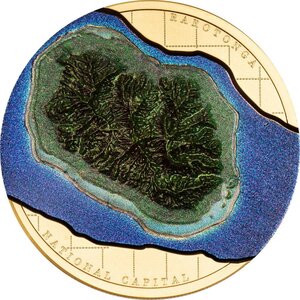 Monnaie 60 YEARS OF SELF-GOVERNMENT Rarotonga 1 Oz Or 250$ Cook Islands 2025 (PRÉCOMMANDE)