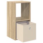 vidaXL Table de chevet avec tiroir Chêne Sonoma 30 5 x 27 x 59 5 cm