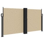 vidaXL Auvent latéral rétractable beige 120x600 cm