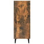 vidaXL Buffet Chêne fumé 34 5x34x90 cm Bois d'ingénierie