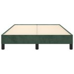 vidaXL Cadre de lit sans matelas vert foncé 120x190 cm velours