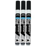 Marqueur Acrylique Setacolor Spécial Cuir Mat Satiné Extra Fine Noir Extrême x 3 PÉBÉO