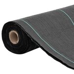 vidaXL Membrane anti-mauvaises herbes noir 1 5x150 m PP