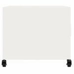 vidaXL Table basse blanc 68x50x43 5 cm acier