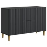 vidaXL Buffet Noir 89 x 34 5 x 60 cm Bois d'ingénierie