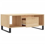 vidaXL Table basse Chêne sonoma 90x50x36 5 cm Bois d'ingénierie