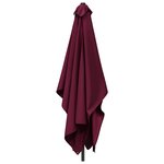 vidaXL Parasol de jardin 200 x 300 cm Polyester Rectangulaire Bordeaux
