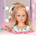 Zapf Creation 835432 - Tête à coiffer Princesse avec maquillage et accessoires