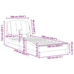 vidaXL Cadre de lit sans matelas Zadar marron 100x200 cm similicuir