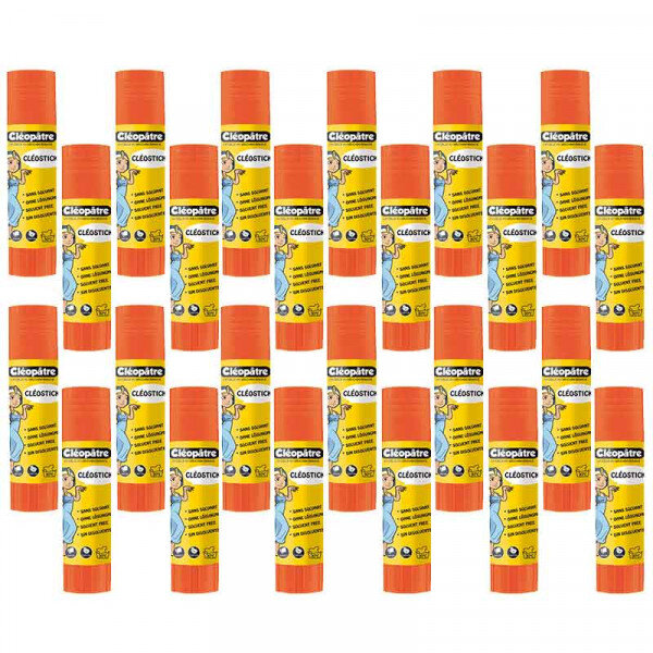 Lot de 24 bâtons de colle cléostick - 8g - cléopâtre