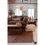 Tapis coton lavable Tribu sol marron - 200 x 300 cm