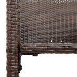 vidaXL Tabourets de bar de jardin lot de 2 marron résine tressée