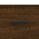 vidaXL Table de chevet chêne marron 40x40x66 cm bois d'ingénierie
