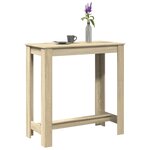 vidaXL Table de bar chêne sonoma 102x50x103 5 cm bois d'ingénierie
