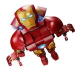 Lego 76206 marvel l'armure articulée d'iron man  figurine collectionner  des 9 ans avengers: age of ultron  set infinity saga