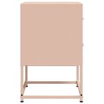 vidaXL Tables de chevet 2 Pièces rose 36x39x60 5 cm acier