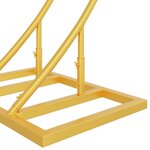 vidaXL Arche de mariage Doré 220 x 45 x 200 cm Acier